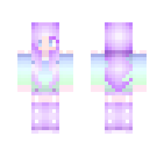 Pastel cutie purple/blue ver. - Female Minecraft Skins - image 2
