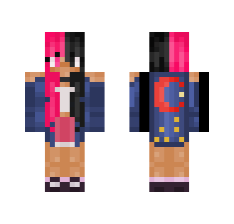 Mono Pink (Black and Pink) - Female Minecraft Skins - image 2