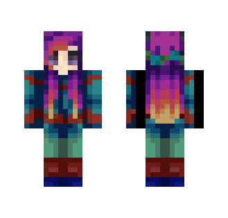 Aqua Sunset - Female Minecraft Skins - image 2