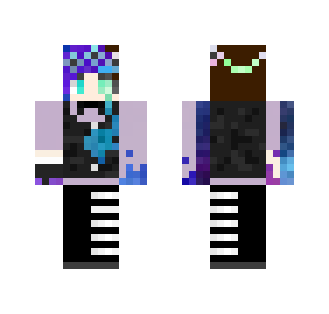 Bleeding Pastel Goth Galaxy - Female Minecraft Skins - image 2