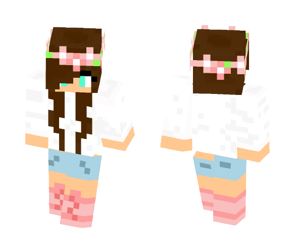 Flower Girl 2 - Girl Minecraft Skins - image 1