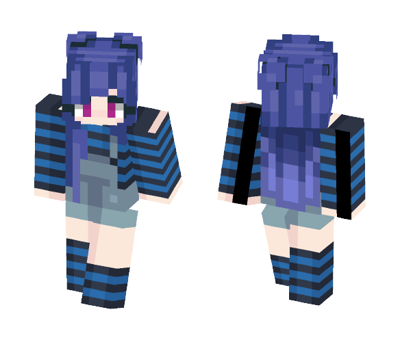 Love the blue - Female Minecraft Skins - image 1