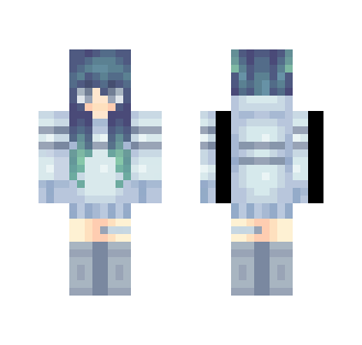 Blue Sweater - Female Minecraft Skins - image 2