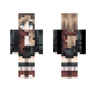 -Red scarf- - Female Minecraft Skins - image 2