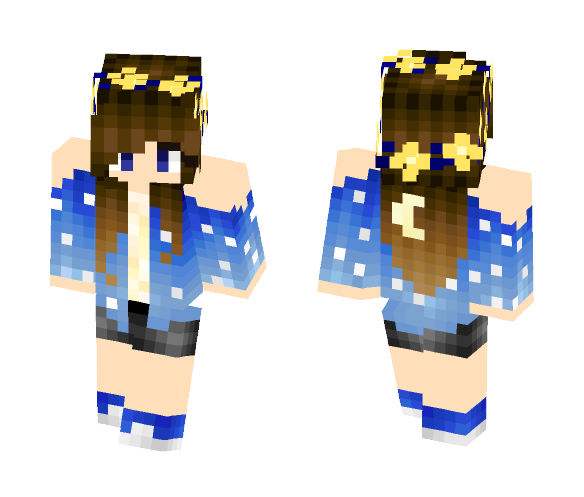 night girl - Girl Minecraft Skins - image 1