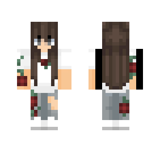 § ♥Red roses♥ § - Female Minecraft Skins - image 2