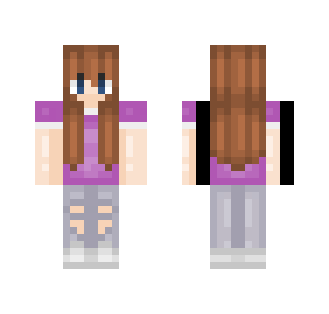 Purple || Zombie Danny - Female Minecraft Skins - image 2