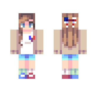 July 4th | Leaving // lazy skin - Female Minecraft Skins - image 2