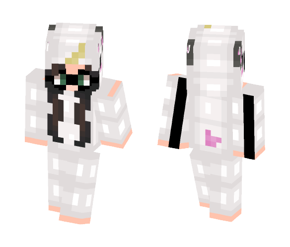 Girl With Unicorn Onesie - Girl Minecraft Skins - image 1