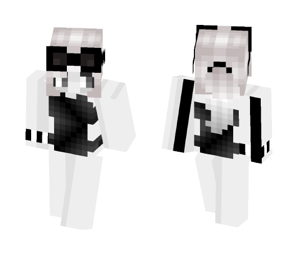 Black and White Babe - Female Minecraft Skins - image 1