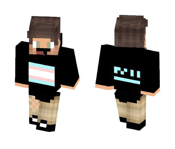 Trans* Hoodie - Male Minecraft Skins - image 1