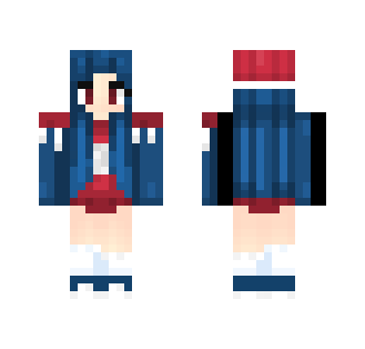 red, blue, and white ???? - Female Minecraft Skins - image 2