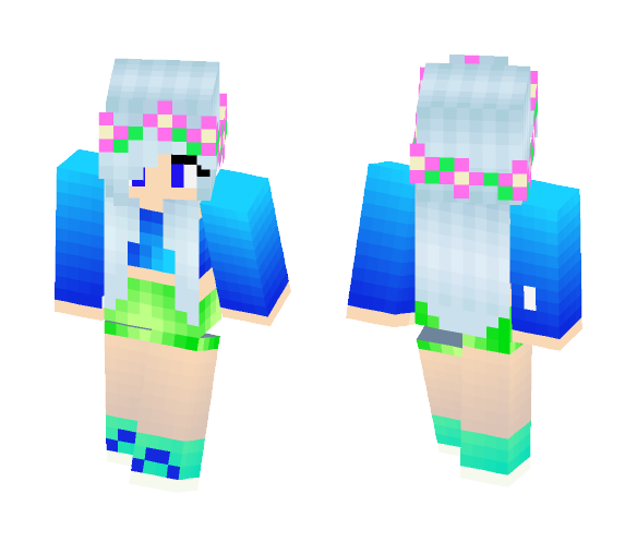 ????Girl With Flower Crown???? - Flower Crown Minecraft Skins - image 1