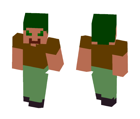 Emerald Steve - Male Minecraft Skins - image 1