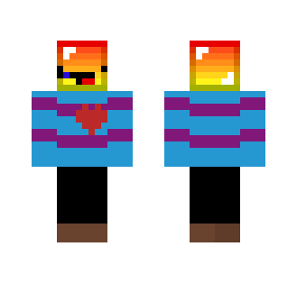 RainbowTale Frisk - Male Minecraft Skins - image 2