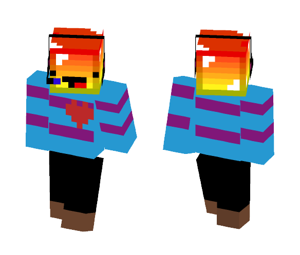 RainbowTale Frisk - Male Minecraft Skins - image 1