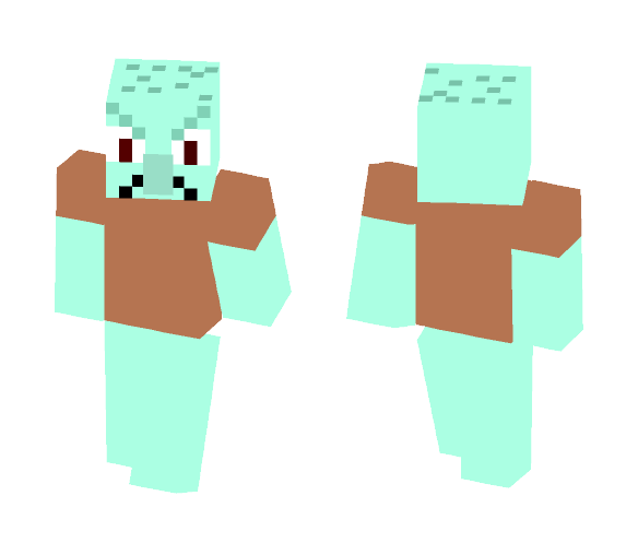 third skin SQUIDWARD!!!! - Male Minecraft Skins - image 1