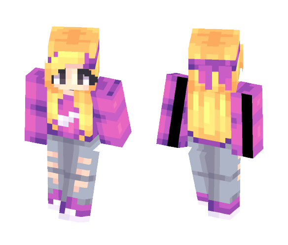Purple Lover - Female Minecraft Skins - image 1