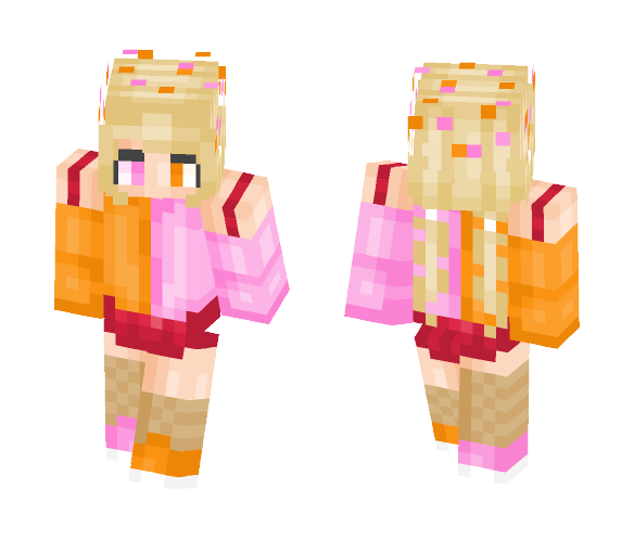 ~k.iniel~ ORANGE or PINK? - Female Minecraft Skins - image 1