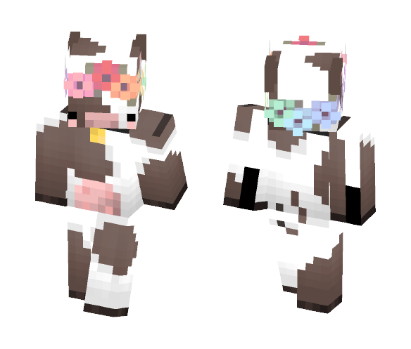 minecraft cow skin template