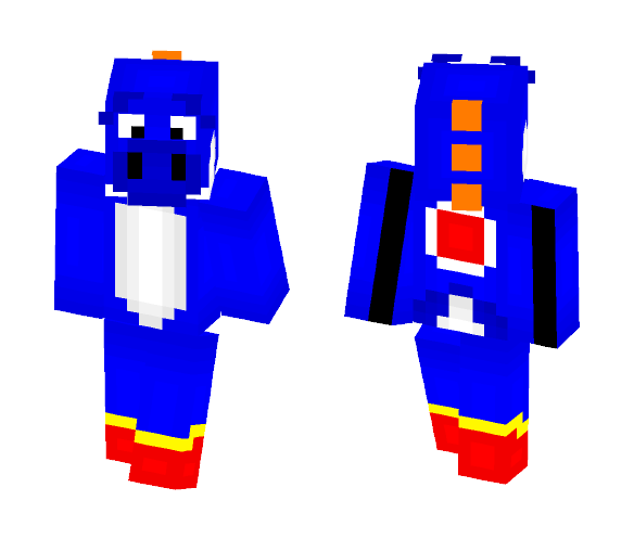 Blue Yoshi - Male Minecraft Skins - image 1