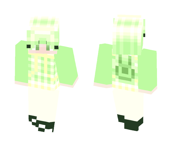Pastel Green: "Grace" - Female Minecraft Skins - image 1
