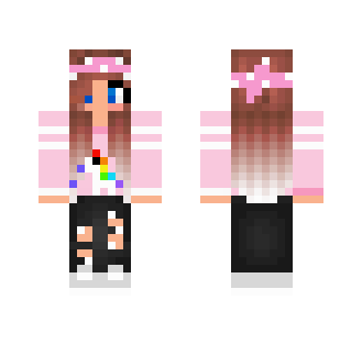 Cute girl with a unicorn - Cute Girls Minecraft Skins - image 2