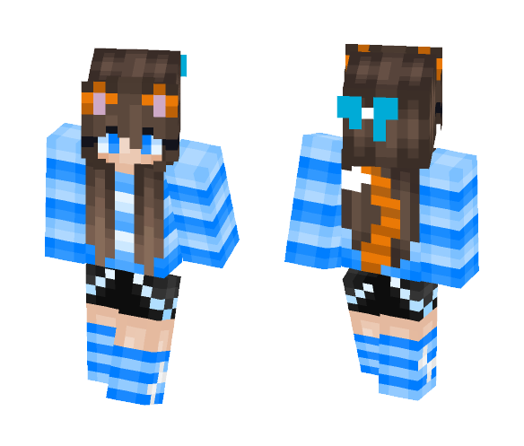 Cat Girl From TheChibiNarwhal - Cat Minecraft Skins - image 1