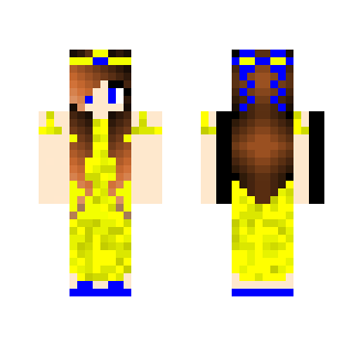 Yellow and Blue Princess - Female Minecraft Skins - image 2