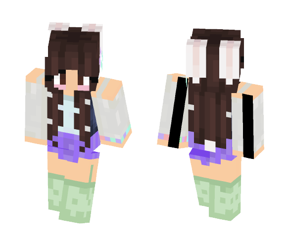 Bunny gir 2.0 - Female Minecraft Skins - image 1