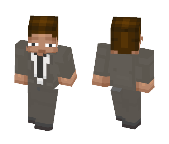 Steve in a suit - Male Minecraft Skins - image 1