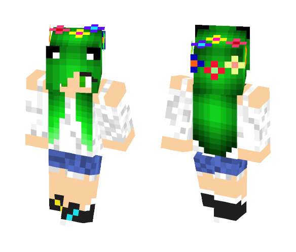 Green Summer Mortaliez - Female Minecraft Skins - image 1