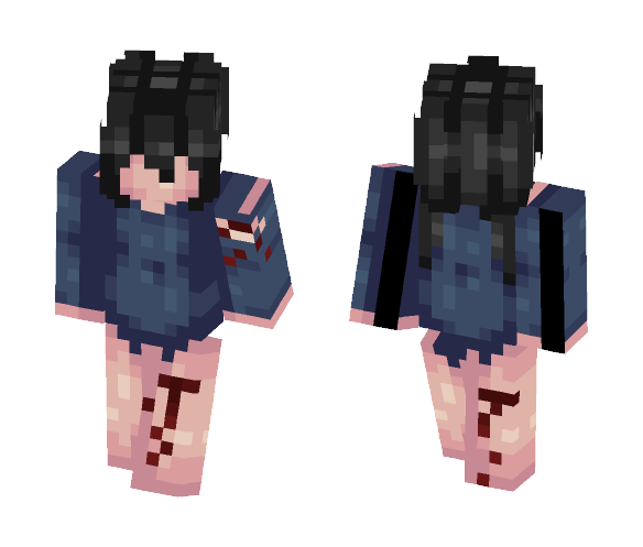 Lulu // Creepypasta skin - Female Minecraft Skins - image 1