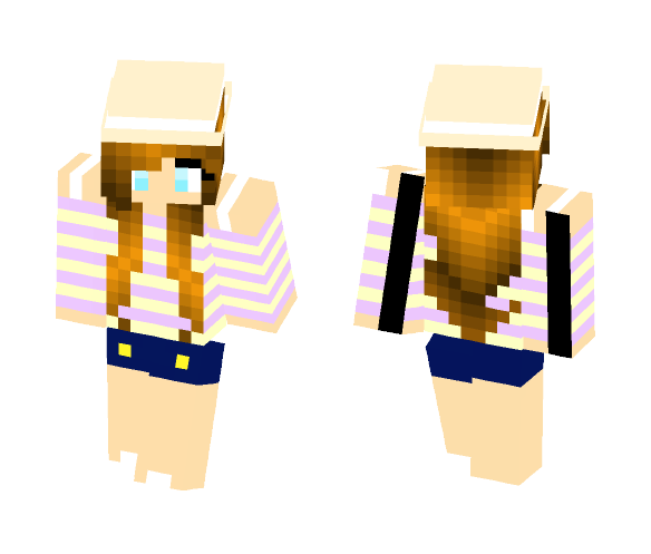 Boater Hat (3) - Female Minecraft Skins - image 1