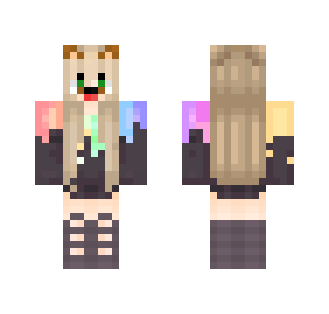 Ąꜱ℘ℰȵ ~ Rainbow Shirt - Female Minecraft Skins - image 2