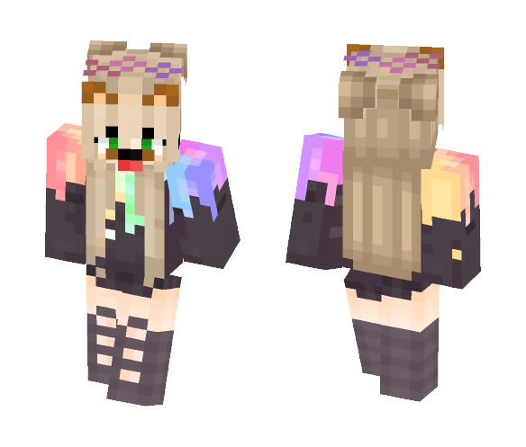 Ąꜱ℘ℰȵ ~ Rainbow Shirt - Female Minecraft Skins - image 1