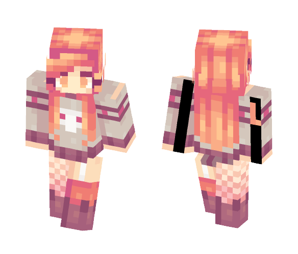 Sunset Skull - Female Minecraft Skins - image 1
