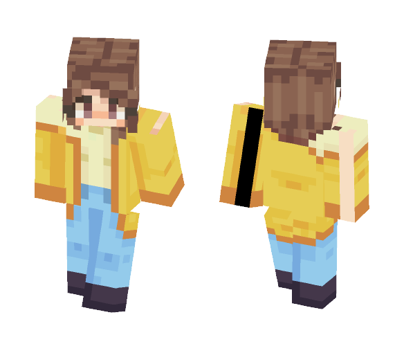Girl in a Yellow Cardigan - Girl Minecraft Skins - image 1