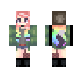 Rainbow Braids - Female Minecraft Skins - image 2