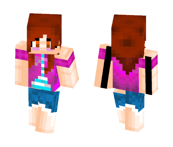 A girl in a jacket skin - Girl Minecraft Skins - image 1