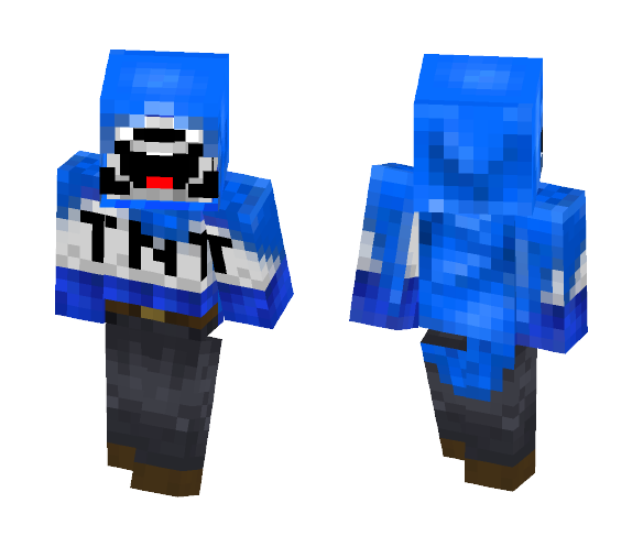 Blue ExplodingTNT (Me) - Male Minecraft Skins - image 1