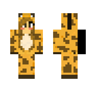 Cute Girl With Giraffe Onsie - Cute Girls Minecraft Skins - image 2