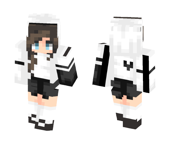 ~White & Black - Female Minecraft Skins - image 1