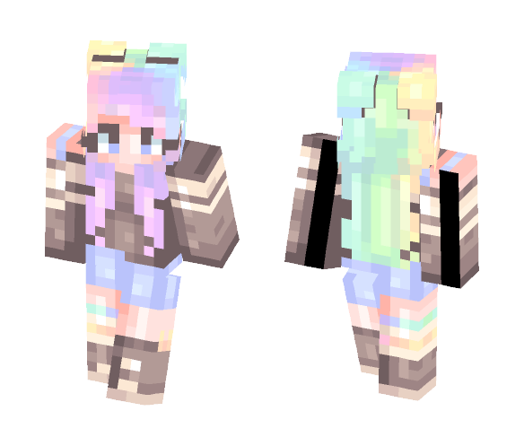 rainbow fever | tysm for 600 subs! - Female Minecraft Skins - image 1