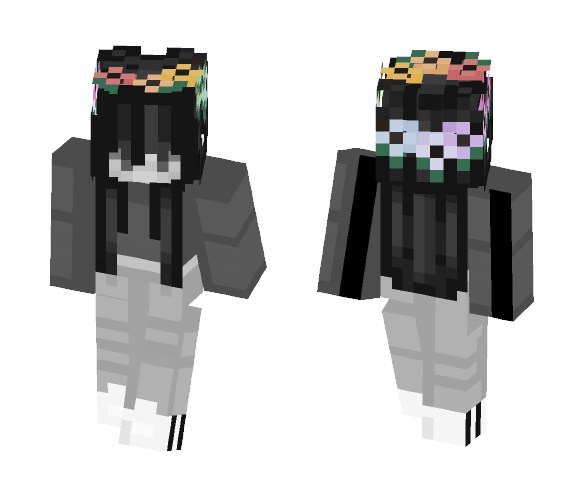 -={Monochrome}=- - Female Minecraft Skins - image 1