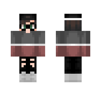 Boy With White Black And Red Shirt - Boy Minecraft Skins - image 2