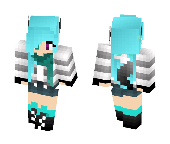 Download Cute Wolf Girl Minecraft Skin  for Free 