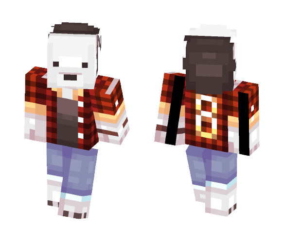 Polar Bear Hipster - Male Minecraft Skins - image 1
