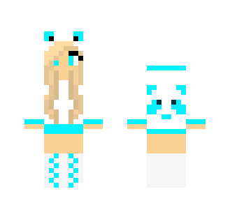 Panda Girl (Mint,White) - Girl Minecraft Skins - image 2