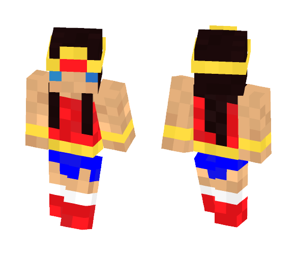 4 bit: Wonder Woman - Comics Minecraft Skins - image 1